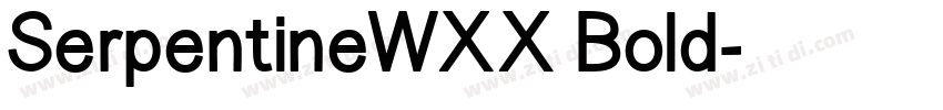 SerpentineWXX Bold字体转换